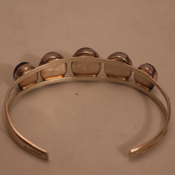 Stunning Lapis and Sterling Silver Cuff Bracelet – New! - Picture 5 of 8